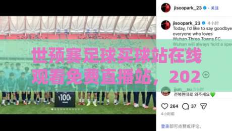 世预赛足球买球站在线观看免费直播站，2026最新观赛指南（球迷必看）