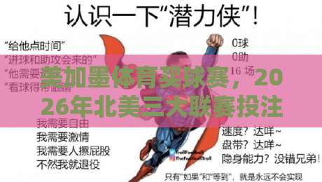 美加墨体育买球赛,2026年北美三大联赛投注策略全解析