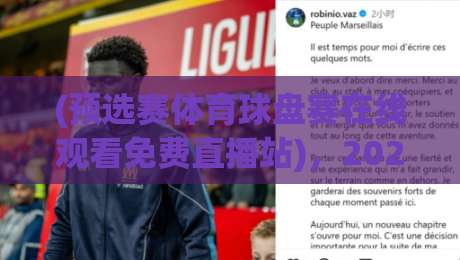 (预选赛体育球盘赛在线观看免费直播站),2026年最靠谱的观赛方式全解析 (预选赛体育球盘赛在线观看免费直播站),2026年最靠谱的观赛方式全解析