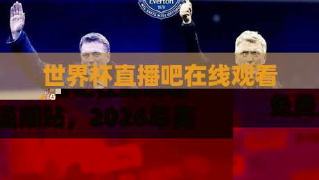 世界杯直播吧在线观看免费直播站，2026年美加墨世界杯观赛新选择(世界杯直播吧在线观看免费直播站)观赛全攻略