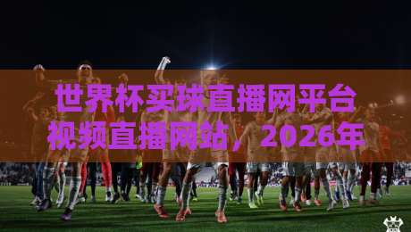 世界杯买球直播网平台视频直播网站，2026年观赛新体验