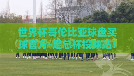 世界杯哥伦比亚球盘买球官方-足总杯投球站！2026年球迷必知的安全投注指南