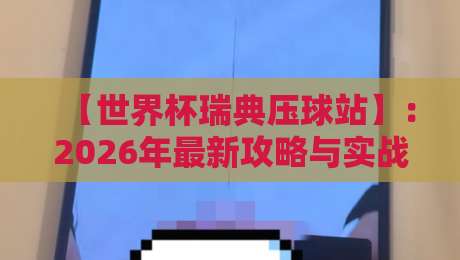 【世界杯瑞典压球站】：2026年最新攻略与实战技巧全解析