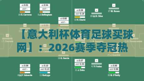 【意大利杯体育足球买球网】：2026赛季夺冠热门与投注策略全解析